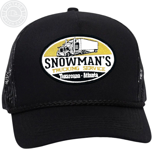 SNOWMAN'S Trucking Old School Retro Trucker Patch Cap 🚨