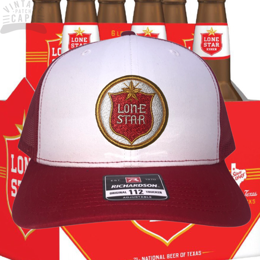Lone Star Beer Vintage Logo Richardson 112 Patch Cap FAST SHIPPING