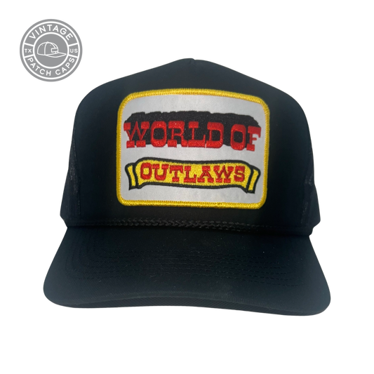 World of Outlaws Patch Cap VERY Popular Retro Trucker