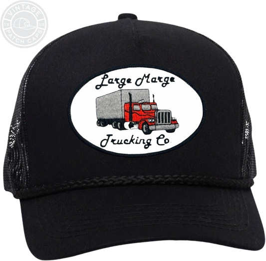 Large Marge Trucking Co. Old School Retro Trucker Patch Cap