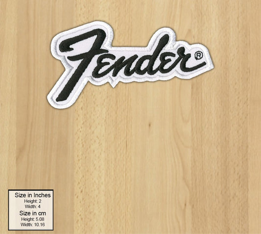 FENDER embroidered iron on patch