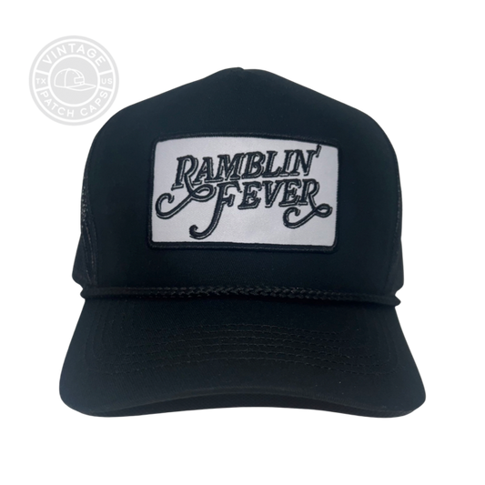 “RAMBLIN FEVER” Patch Trucker Cap Old School Caps! 🔥 2 Styles