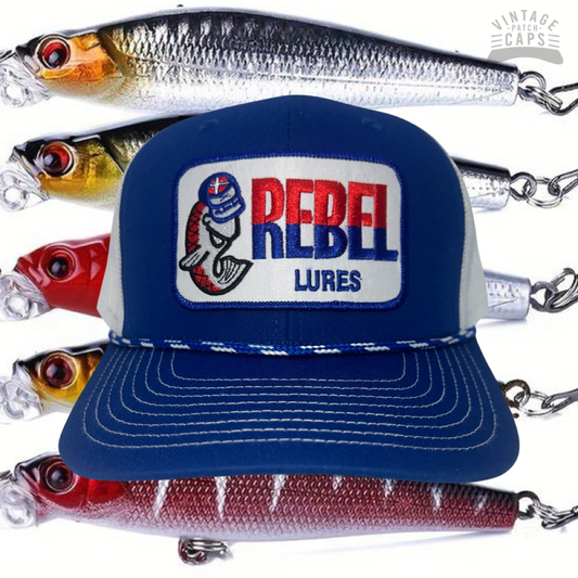 REBEL LURES Blue/White "The Game" Cap FAST Shipping!